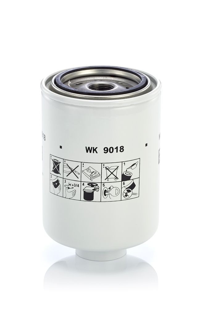 MANN-FILTER with seal Height: 146mm Inline fuel filter WK 9018 x buy