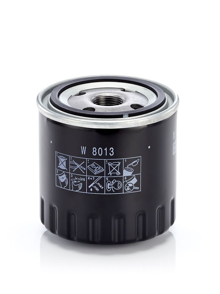 MANN-FILTER W8013 Engine oil filter M 20 X 1.5, with one anti-return valve, Spin-on Filter