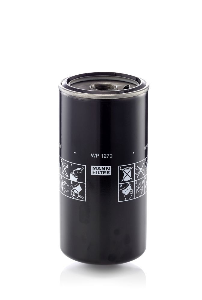 MANN-FILTER 1 3/8-16 UN, Spin-on Filter Ø: 118mm, Height: 248mm Oil filters WP 1270 buy