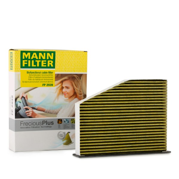Pollen filter MANN-FILTER FP 2939 Skoda Octavia Mk2 Estate 2.0 TDI 16V 2005 140 hp Diesel GRF 02Q, GRF 02QD, HDV 02Q, HDV 02QD, HFQ 02E