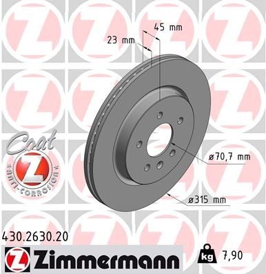 ZIMMERMANN COAT Z 430263020 Intercooler OPEL Insignia B Grand Sport (Z18) 2.0 CDTi (68) 170 hp Diesel 2018