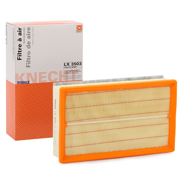 LX 3503 MAHLE ORIGINAL Air filters AUDI 71,3mm, 175mm, 290,0mm, Filter Insert