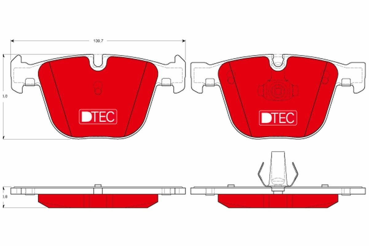 Great value for money - TRW Brake pad set GDB1502DTE