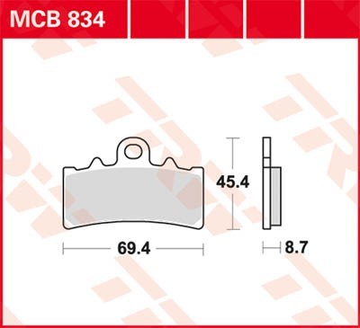 Bremsbelagsatz MCB834 Niedrige Preise - Jetzt kaufen!