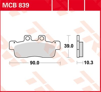 TRW Organic Allround MCB839 Brake pad set