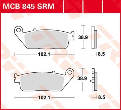 Koop nu Remblokkenset MCB845SRM aan stuntprijzen!