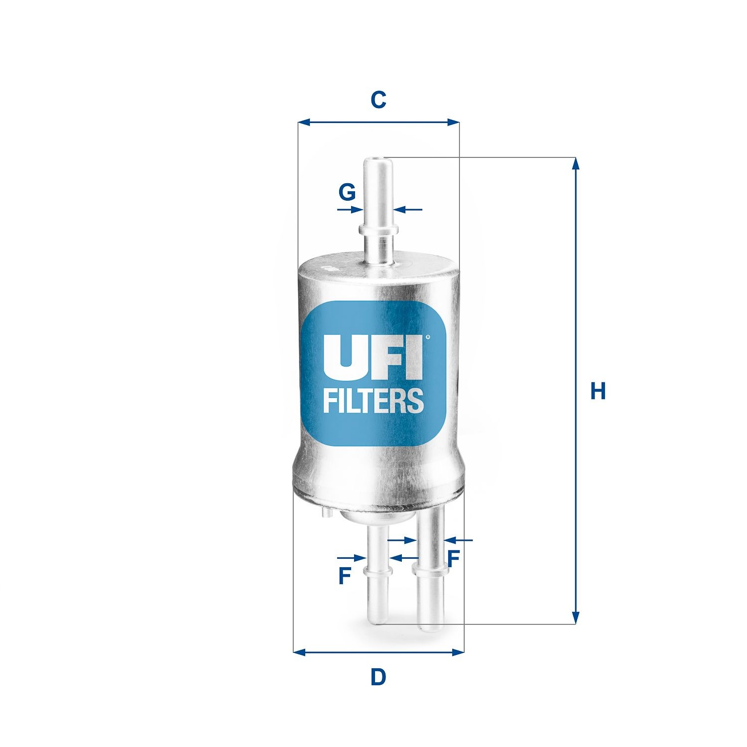 UFI 31.855.00 Fuel filter 7N0201051