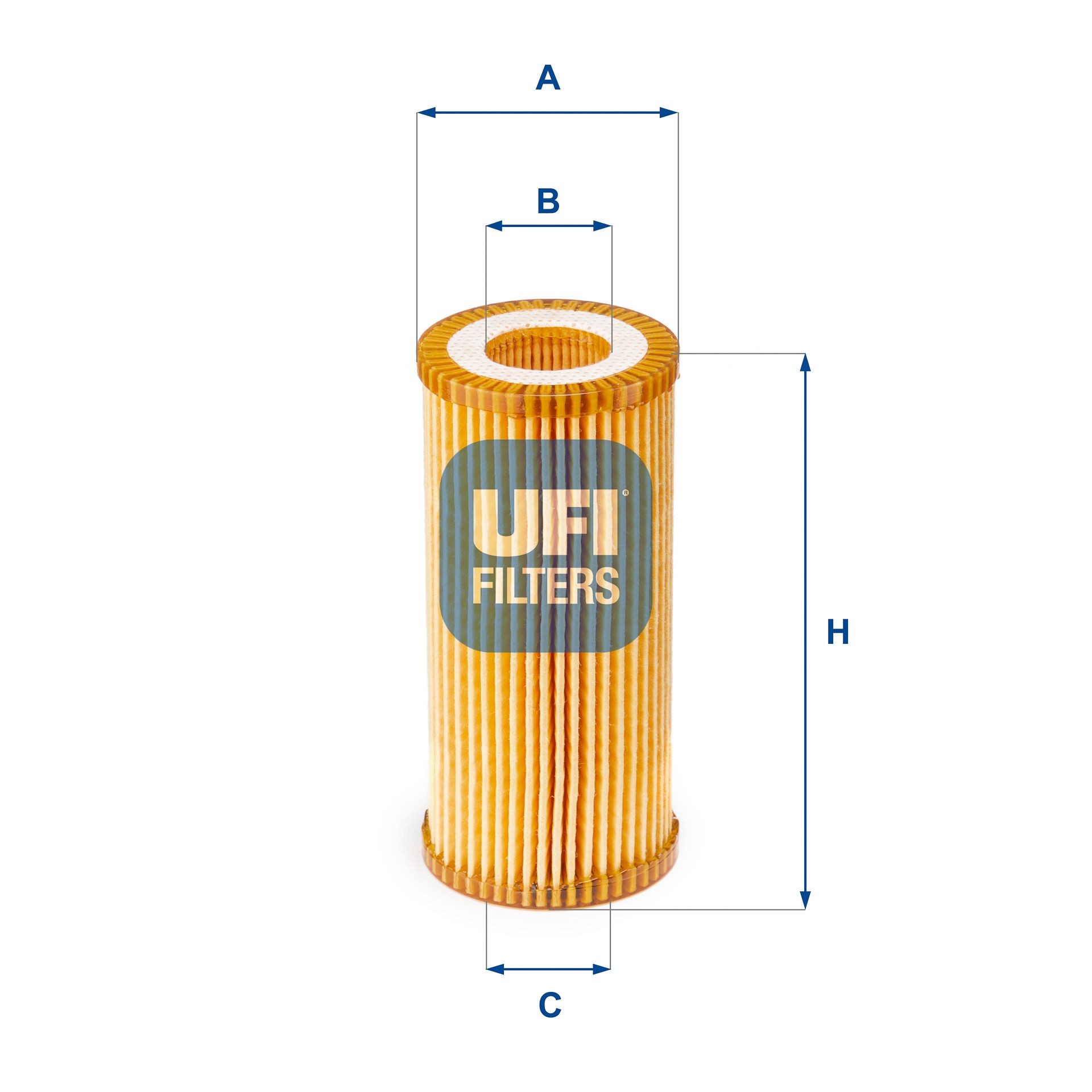 Original UFI Oil filter 25.153.00 for VW TOURAN