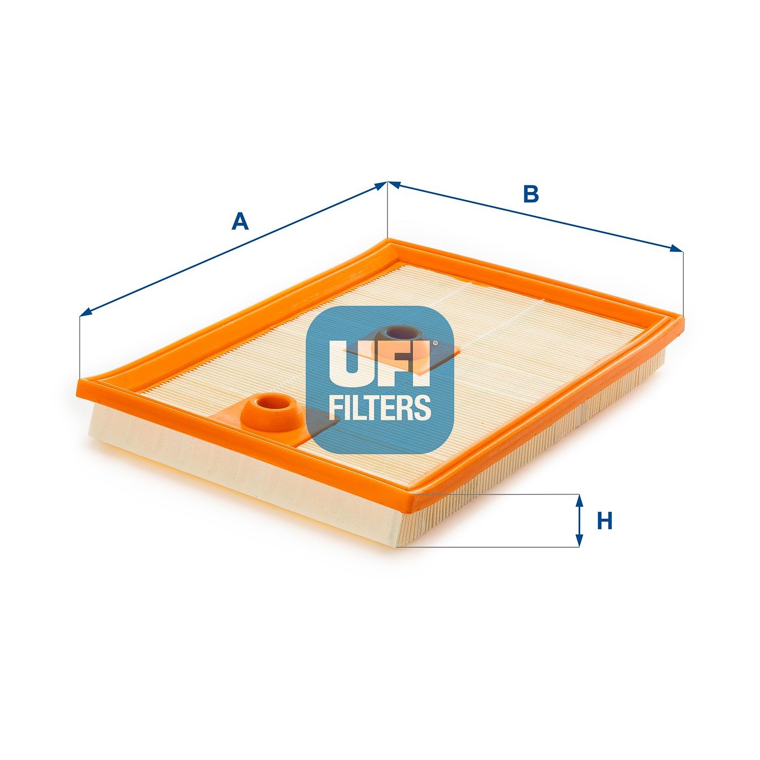 30.549.00 UFI Filtereinsatz Länge: 270mm, Breite: 190mm, Höhe: 24mm Luftfilter 30.549.00 günstig kaufen