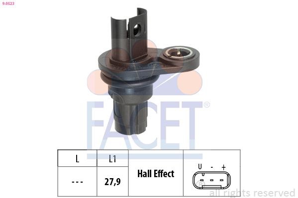 FACET 9.0523 Sensor, RPM Made in Italy - OE Equivalent