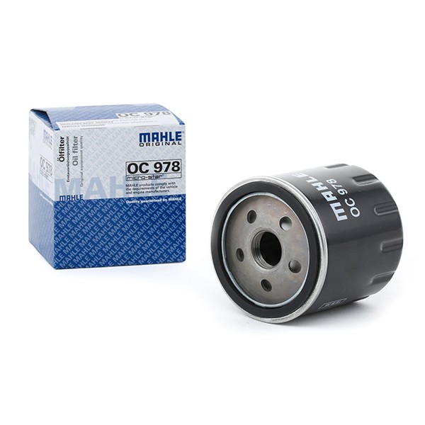 MAHLE ORIGINAL OC 978 Engine oil filter M20x1,5, with one anti-return valve, Spin-on Filter