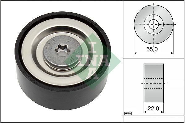INA Ø: 55mm Deflection / Guide Pulley, v-ribbed belt 532 0720 10 buy