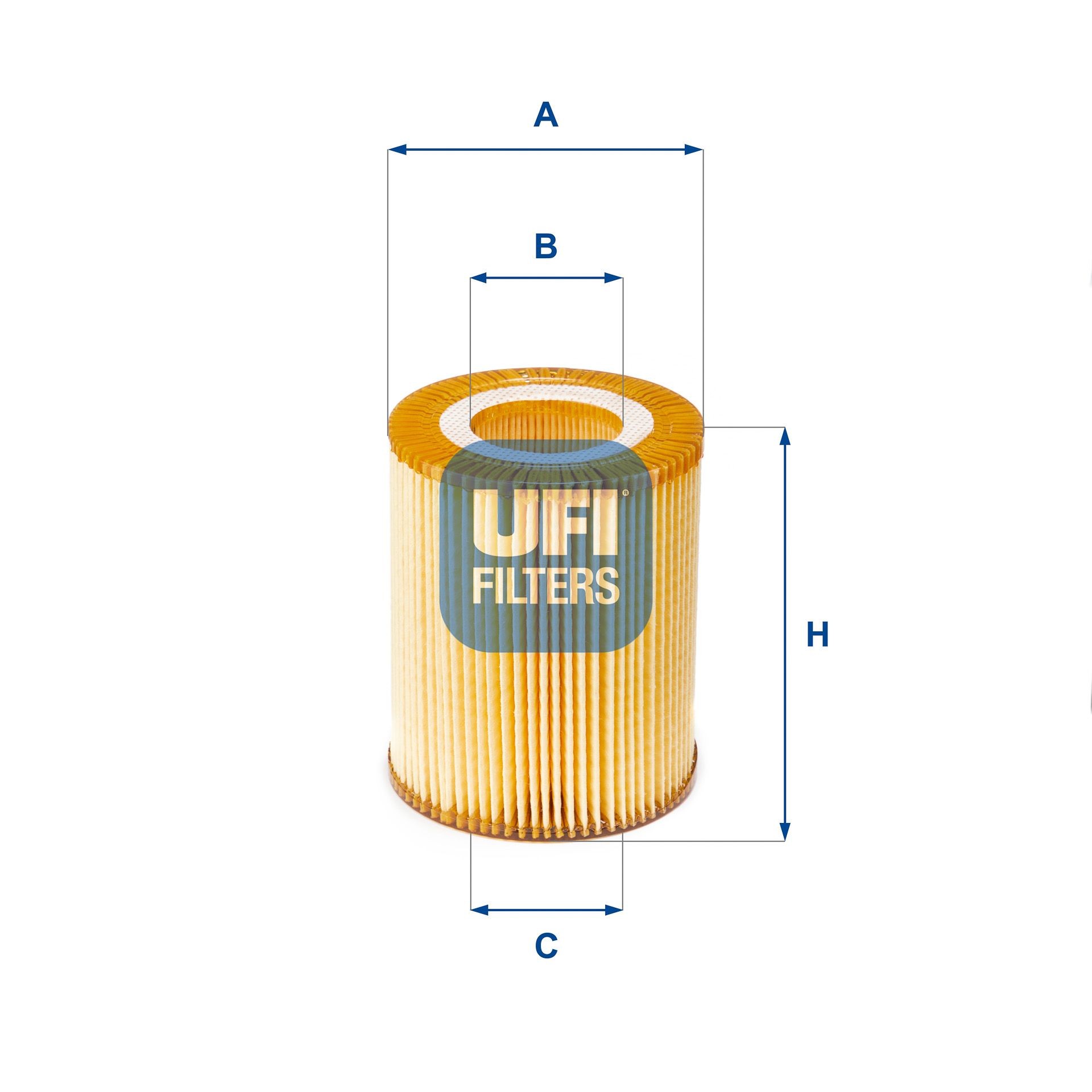 UFI 25.152.00 Oil filter 9X2Q6B624BA