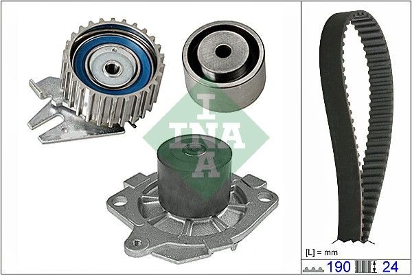 INA with water pump, Width 1: 24 mm Timing belt and water pump 530 0620 30 buy