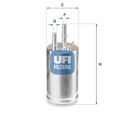 Original UFI Inline fuel filter 31.951.00 for VOLVO XC60