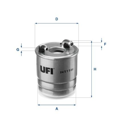 UFI 24.111.00 Filtro carburante 642-090-18-52