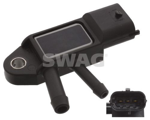 SWAG Number of connectors: 3 Sensor, exhaust pressure 70 94 5222 buy