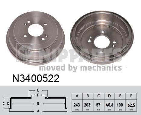 NIPPARTS N3400522 Brake Drum CITROËN experience and price