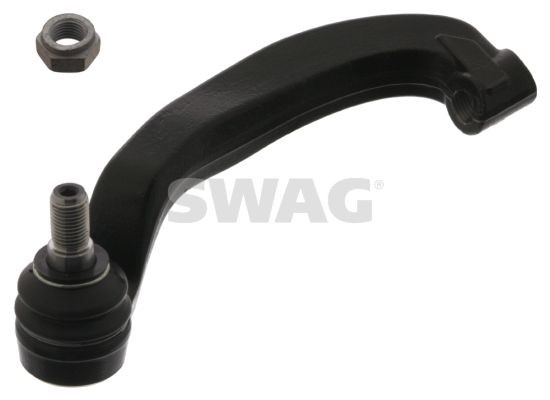 SWAG 10 94 4585 Track rod end Front Axle Left, with self-locking nut