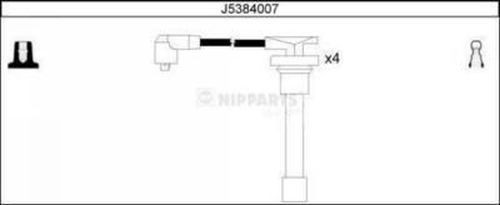 NIPPARTS J5384007 Ignition Cable Kit 32722 P07 000