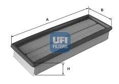 UFI 29mm, 126mm, 216mm, Filter Insert Length: 216mm, Width: 126mm, Height: 29mm Engine air filter 30.548.00 buy