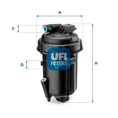Fuel filter 55.163.00 from UFI