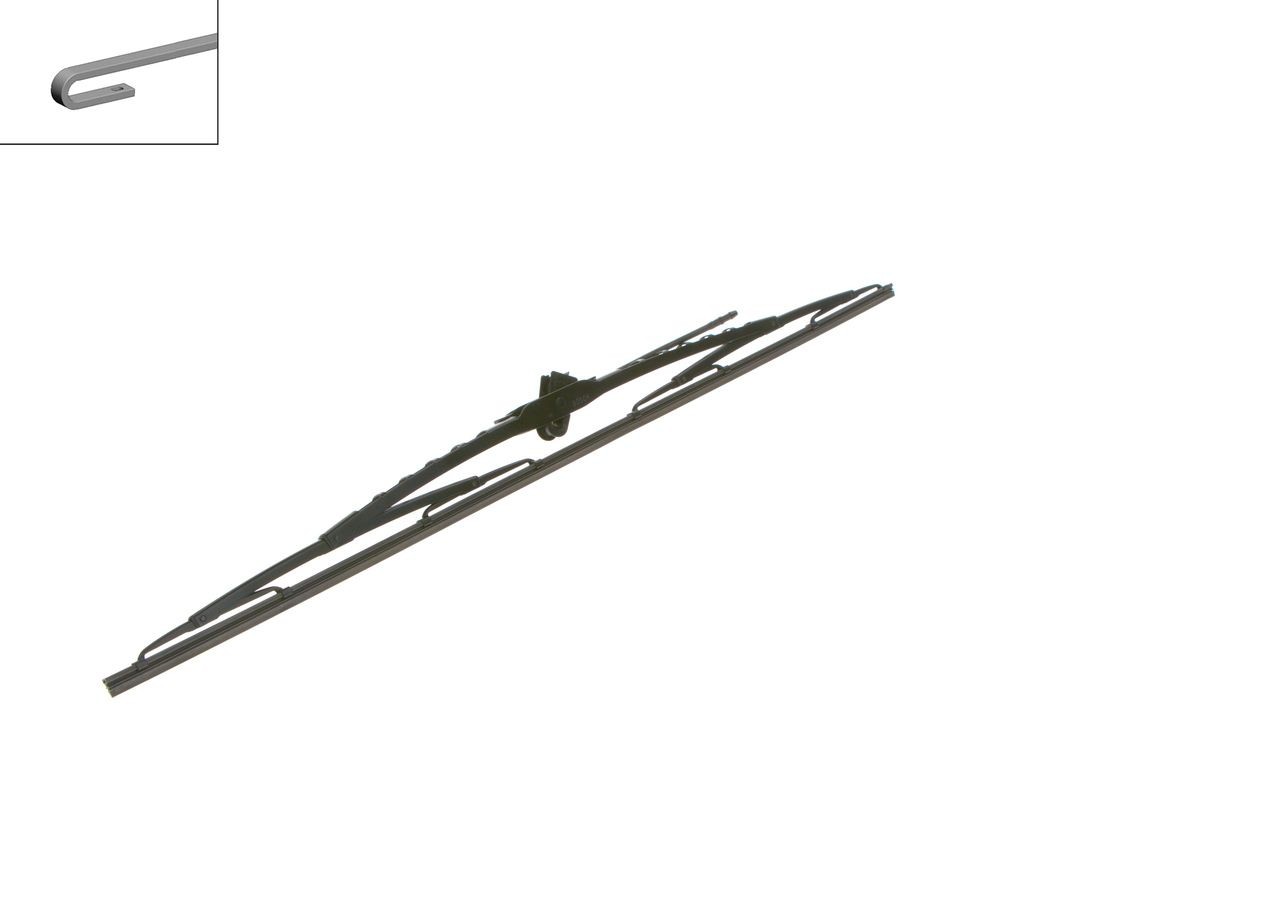 N 75 BOSCH 700 mm, Bracket wiper blade without spoiler, with integrated washer fluid jet Wiper blades 3 397 011 822 buy