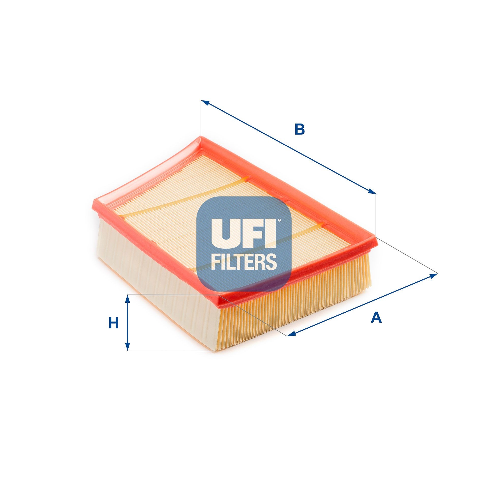 UFI 58mm, 288mm, 179mm, Filter Insert Length: 179mm, Width: 288mm, Height: 58mm Engine air filter 30.559.00 buy