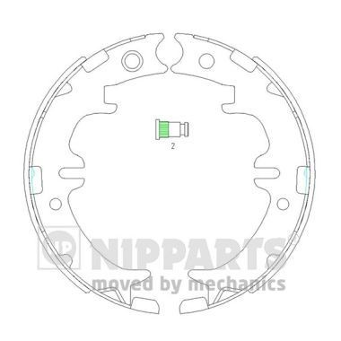 NIPPARTS N3502083 Handbrake brake pads Lexus RX XU30 400h 272 hp Petrol/Electric 2007 price