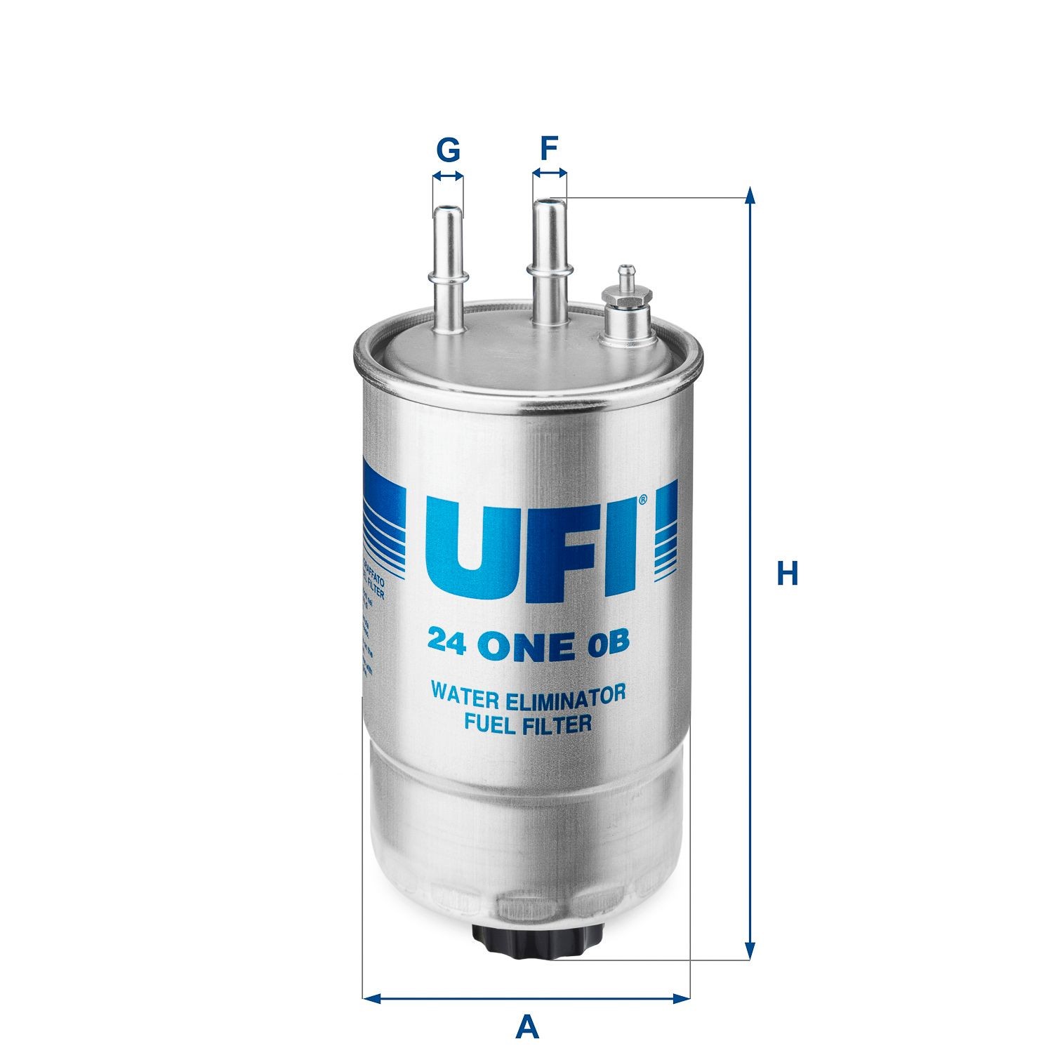 UFI 24.ONE.0B Fuel filters Filter Insert, 9,5mm, 8mm