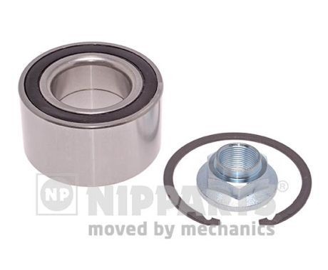 NIPPARTS N4703036 Wheel bearing kit with crown nut, 84 mm