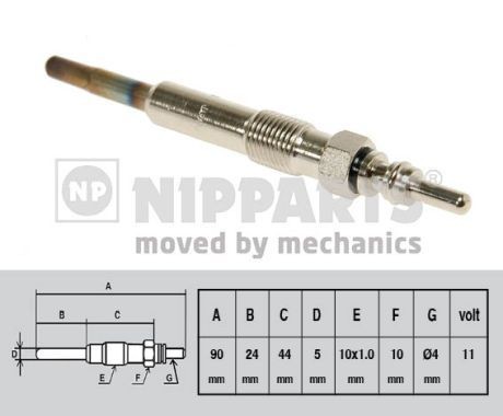 NIPPARTS J5715014 Glow plug M-883828