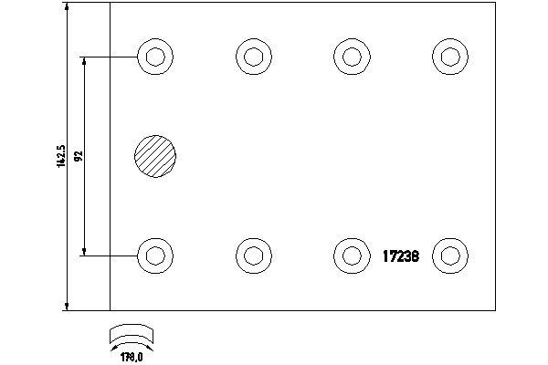 1723807 TEXTAR Bremsbelagsatz, Trommelbremse für ERF online bestellen