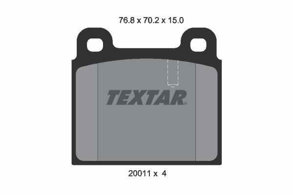 20011 TEXTAR 2001102 Brake pad set A000 420 66 20