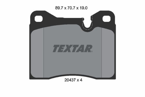 20437 TEXTAR 2043702 Brake pad set 34 11 2 226 009
