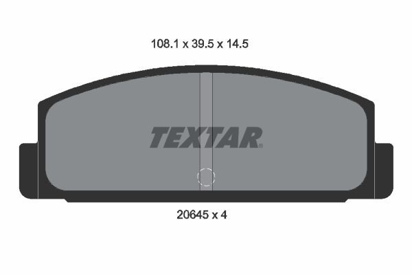 Mitsubishi STARION Brake pad set TEXTAR 2064501 cheap