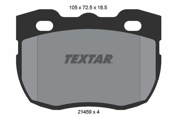 TEXTAR 2145901 Brake pad set not prepared for wear indicator