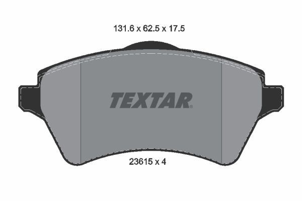 TEXTAR Bremsbelagsatz 2361501