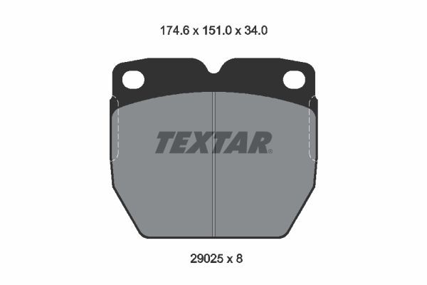 TEXTAR Brake pad kit 2902501