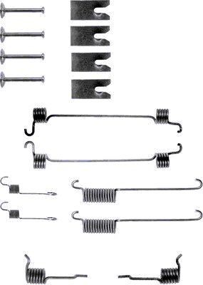 Great value for money - TEXTAR Accessory Kit, brake shoes 97009100