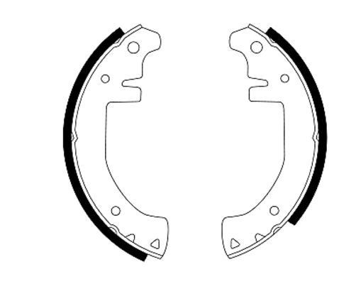 98101 0036 0 4 TEXTAR 200 x 36 mm, without handbrake lever Width: 36mm Brake Shoes 91003600 buy