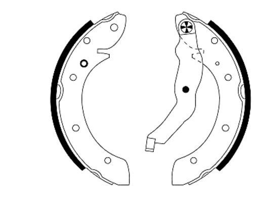 original BMW E36 Compact Brake shoes front and rear TEXTAR 91044000