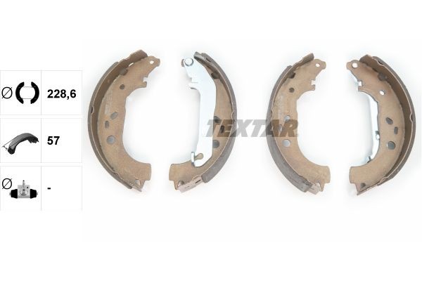 TEXTAR Brake Shoes & Brake Shoe Set 91061400 for FORD TOURNEO CONNECT, TRANSIT CONNECT