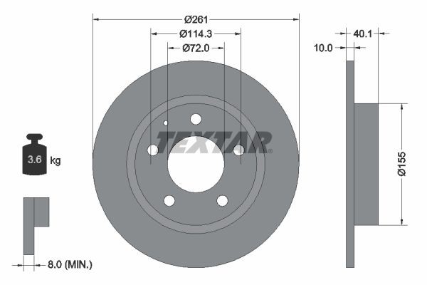 TEXTAR 92062100 Brake disc FORD USA experience and price