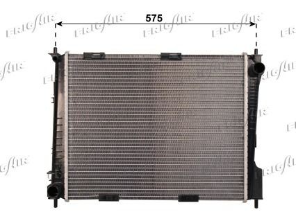 FRIGAIR 0109.3101 Engine radiator Aluminium, Plastic, 490 x 410 x 26 mm
