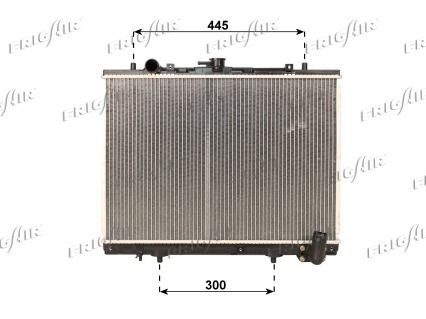 FRIGAIR 0116.3034 Engine radiator Aluminium, Plastic, 425 x 600 x 40 mm