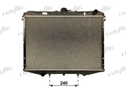 FRIGAIR 0121.3065 Engine radiator Aluminium, Plastic, 450 x 630 x 36 mm