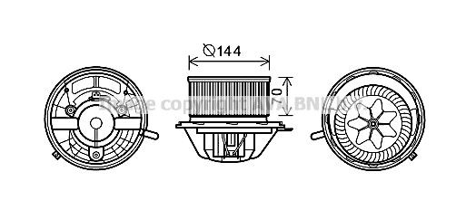 Mercedes VITO Motor blower 7642931 PRASCO MS8607 online buy
