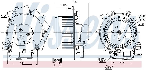 87111 Fan blower motor NISSENS 87111 review and test