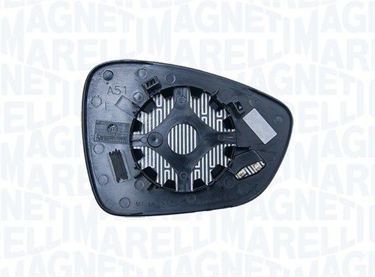 182209008100 MAGNETI MARELLI Side mirror glass SMART with holder, Left, Thermic